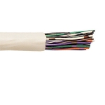 CAT3 25 pair 24awg FT6 Telephone Cable, White Jacket