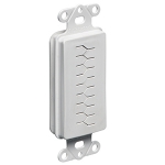 Cable Entry Device with Slotted Cover, Decora Style, White