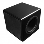 Compact Powdered Subwoofer with 8"  driver and dual passive radiators, 150W  internal amplifier