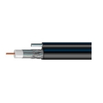 RG6 75 Ohm Coaxial Drop Cable, PVC jacket with 0.051" messenger (1000ft/roll)