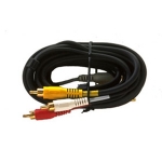 Jumper Cable, 12’ Triple RCA>RCA