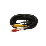 Jumper Cable, 6’ Triple RCA>RCA