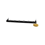Rear Cable Management Bar for Patch Panels, Clip On, Black
