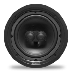 2 Way In-Ceiling Speaker, Dual Voice Coil, 6.5" Injected Poly Woofer, Dual 0.75" Silk Soft Dome Tweeters