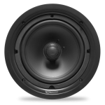 2 Way In-Ceiling Speaker, 8" Injected Poly Woofer, 1" Silk Soft Dome Swivel Tweeter