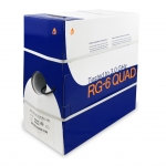 RG6 Quad Shield 18awg FT4 3GHz CMR, (1000-Ft/Pull Box)