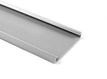 Wiring Duct Cover, 2" PVC, Gray, 6-ft length